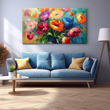 Abstract Flower Vase Painting